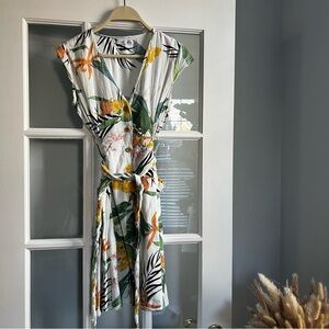 Dex Tropical Floral Mini Dress